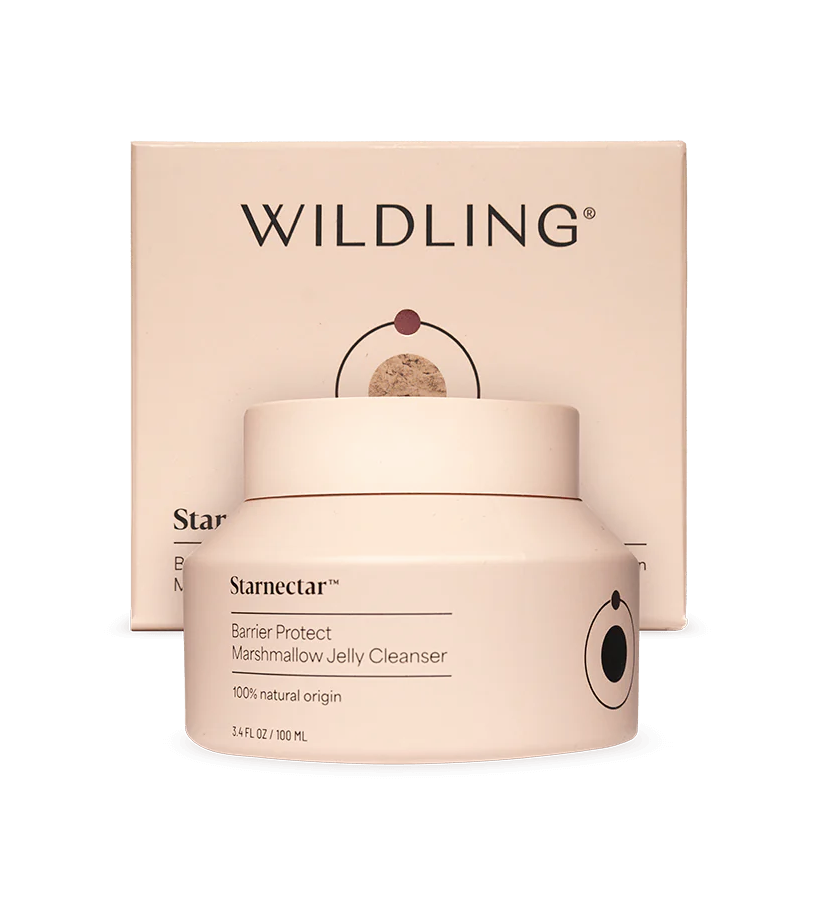 Starnectar Barrier Protect Jelly Cleanser recyclable glass jar vessel and FSC box