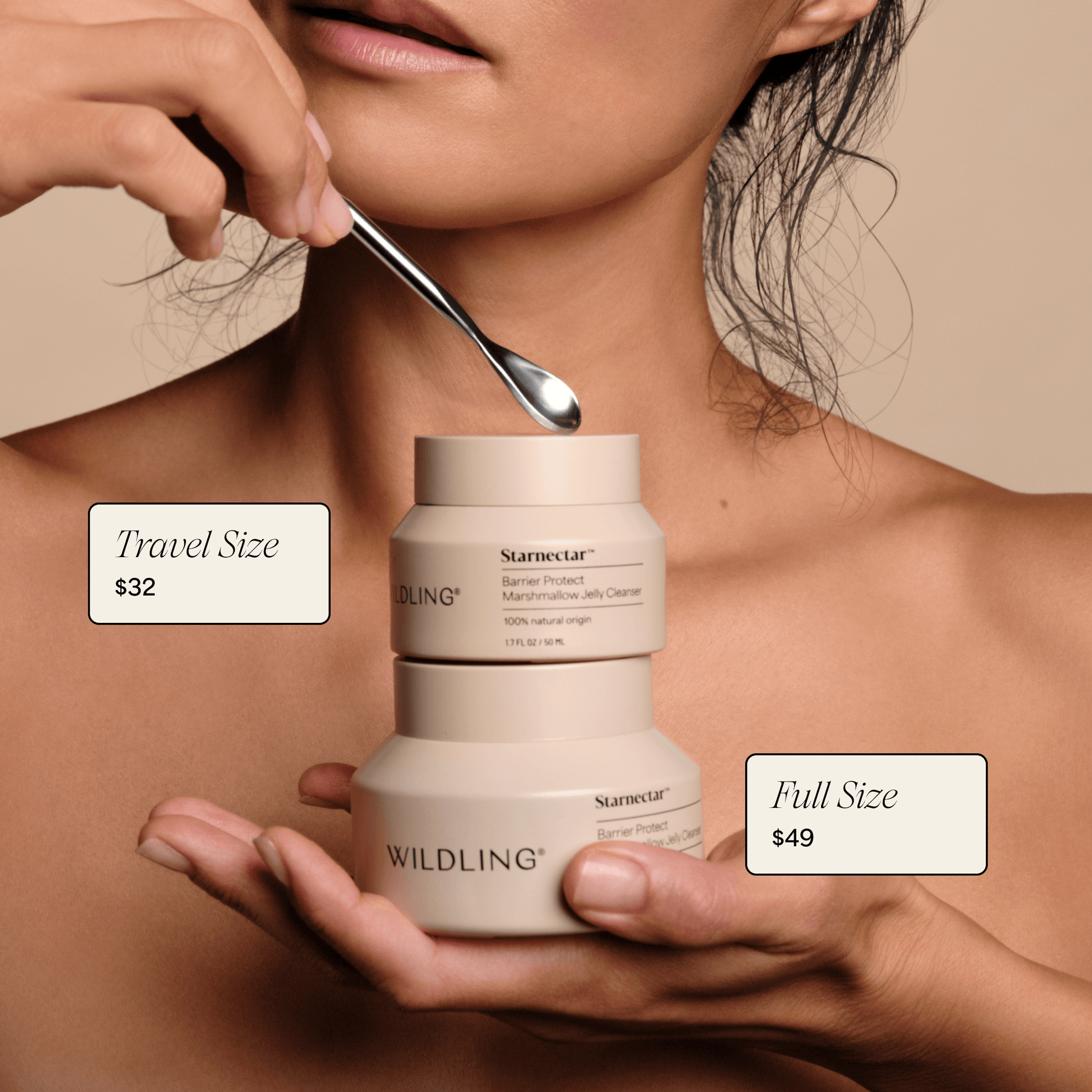 Starnectar Jelly Cleanser full size and travel size