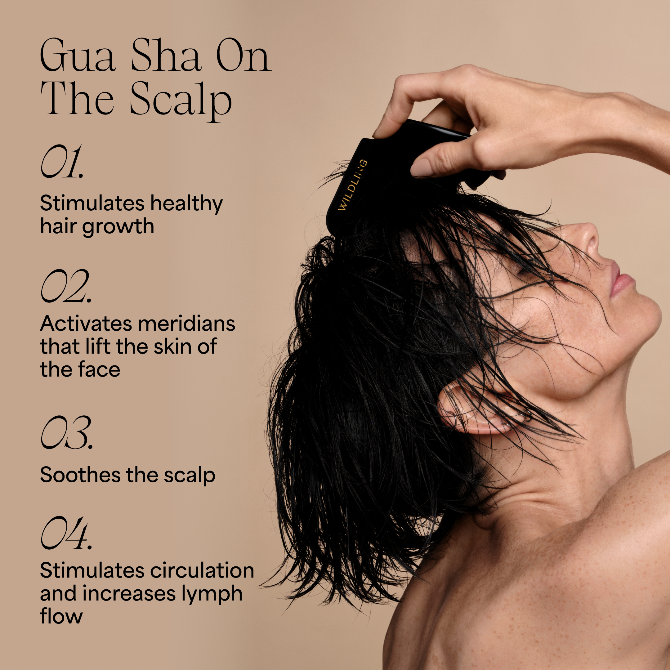 Wildling Empress Gua Sha Scalp Comb - Thumbnail 3